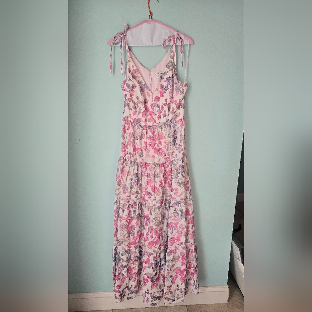 Dress the Population Size M Floral Pearl Maxi Special Occasion Wedding Guest